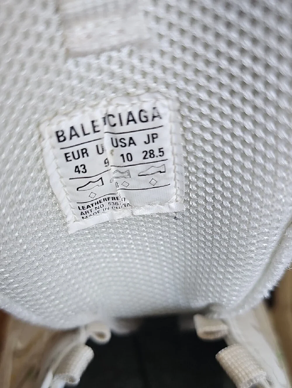 Balenciaga Triple S Sneaker 'Allover Logo - White Multi - Size 43  10US